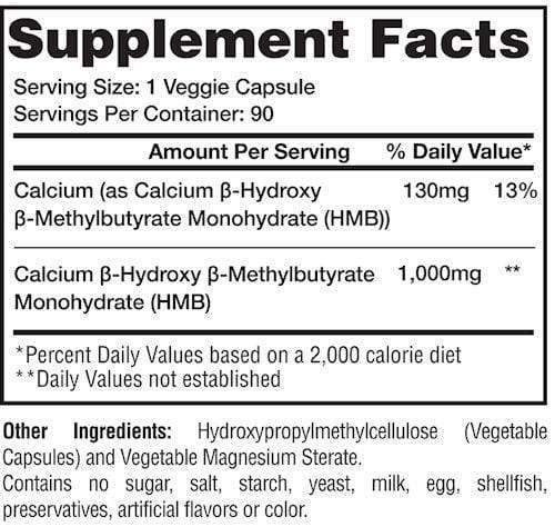 Gaspari Nutrition HMB 90 caps.|HMB|Mass For Life|