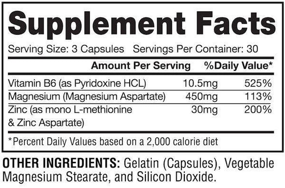 Gaspari Nutrition ZM Complex 90 caps.|Test Booster|Mass For Life|