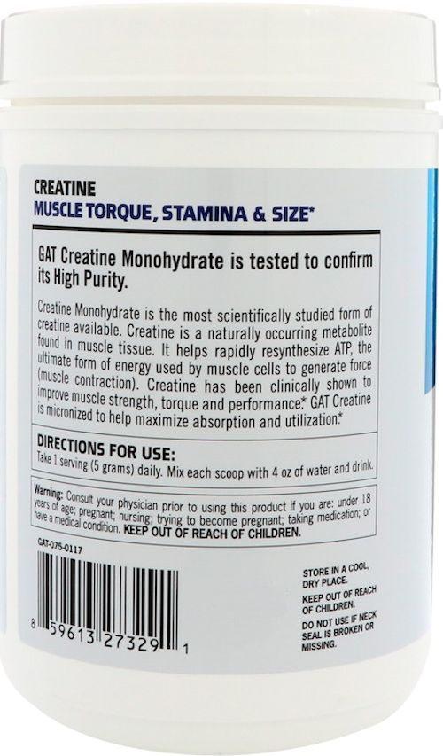 GAT Sport Creatine 300 gms|Creatine|Mass For Life|