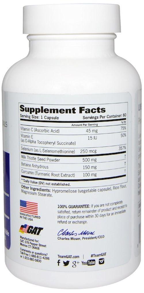 GAT Sport Liver Cleanse 60 ct|Liver Support|Mass For Life|