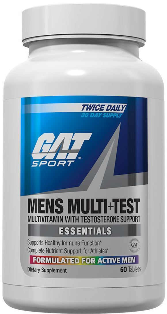GAT Sport Mens Multi+Test 60 tab|Multi Vitamin|Mass For Life|