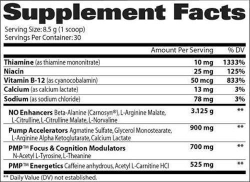 GAT Sport PMP Peak Muscle Performance|Pre-Workout|Mass For Life|