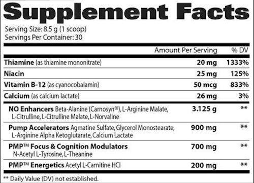 GAT Sport PMP Peak Muscle Performance Stim-Free|Pre-Workout|Mass For Life|