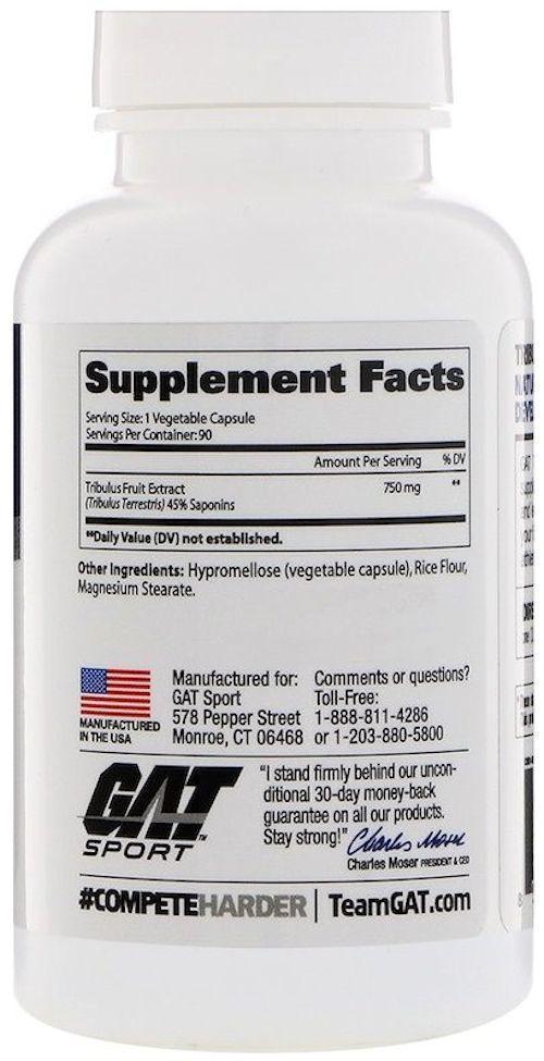 GAT Sport Tribulus Men's Performance Enhancer|Test Booster|Mass For Life|