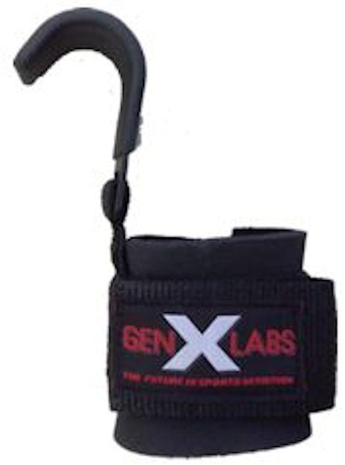 GenXLabs Heavy Duty Lifting Power Hooks|Straps|Mass For Life|
