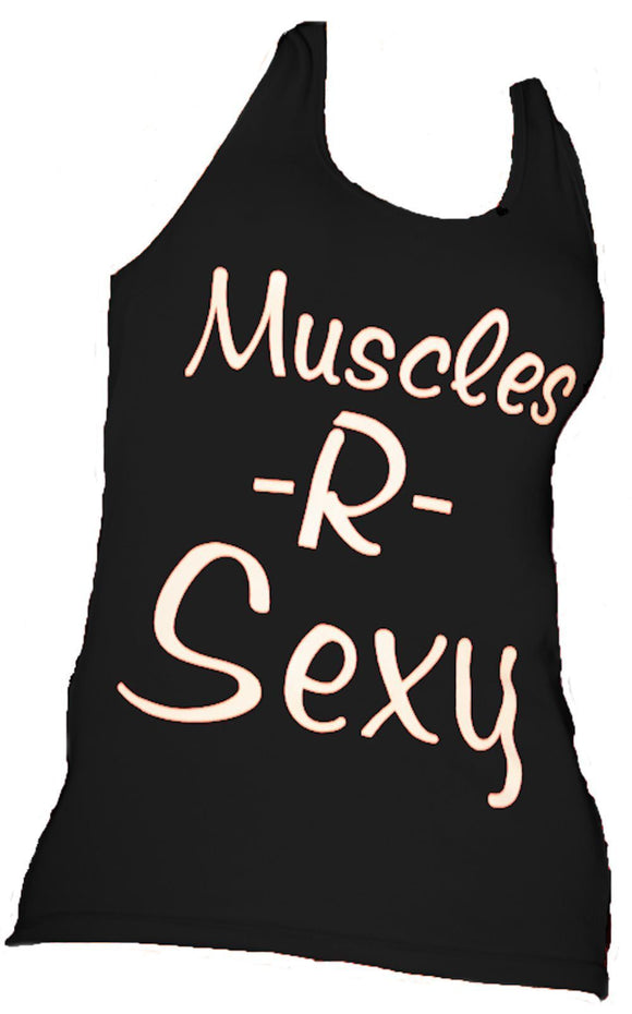 GenXLabs Muscle-R-Sexy Women Cotton T-Back Tank|Women's Clothing|Mass For Life|