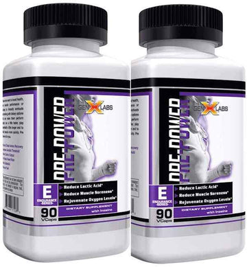 GenXLabs Pre-Power Pre-Workout Caps|Citrulline|Mass For Life|