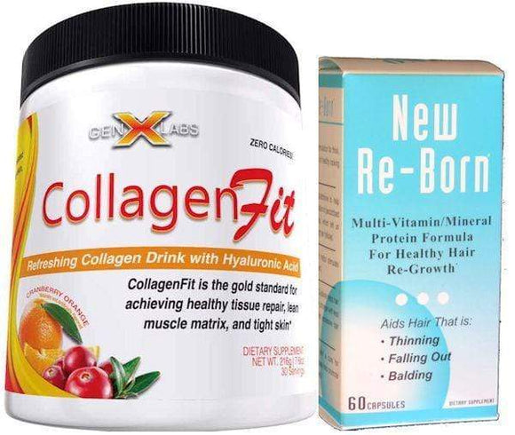 GenXLabs CollagenFit FREE Hair Vitamins|Collagen|Mass For Life|