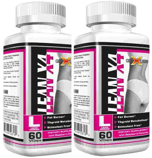 GenXLabs LeanX4 Double Pack|Fat Burner|Mass For Life|