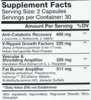 GenXLabs V-Ripped Cutting Formula|Hardcore|Mass For Life|