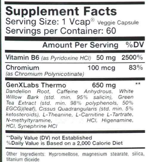 GenXLabs Lean 700 Thermogenic|Weight Management|Mass For Life|