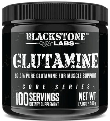 Blackstone Labs Glutamine 100 Servings|Glutamine|Mass For Life|