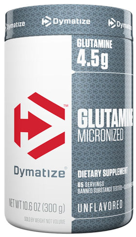 Dymatize Glutamine Micronized 300 gms|Glutamine|Mass For Life|