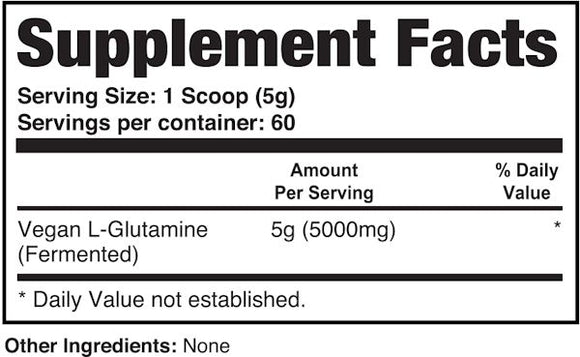 Alpha Prime Supplements Glutamine Fermented Vegan|Glutamine|Mass For Life|