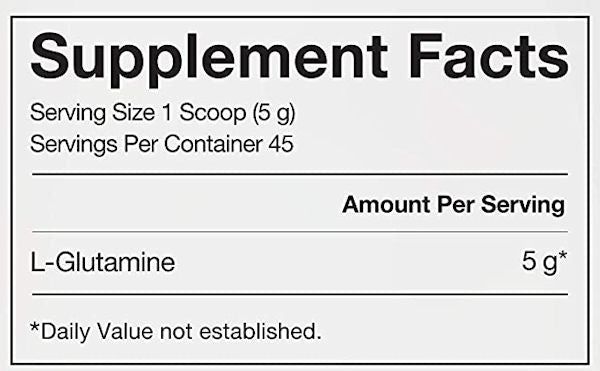 BioSteel sports Glutamine Muscle Recovery facts