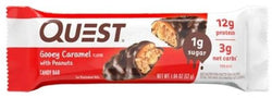 Quest Gooey Caramel with Peanuts Candy Bars 12/Box