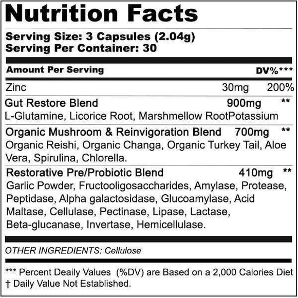 GenOne Gut Restore|Digestion|Mass For Life|