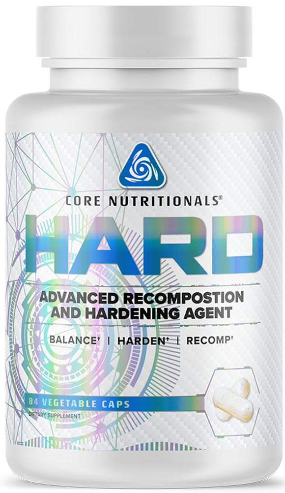 Core Nutritionals Hard Advanced Hardening Agent|Test Booster|Mass For Life|