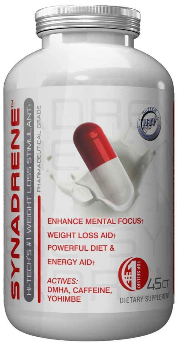 Hi-Tech Pharmaceuticals Synadrene 45 Capsules|Appetite Control|Mass For Life|
