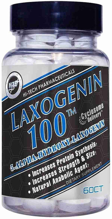 Hi-Tech Pharmaceuticals Laxogenin 100 60ct Muscle Builder|HardCore|Mass For Life|