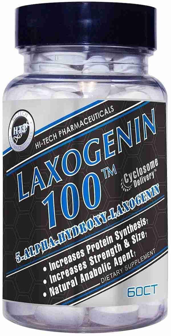 Hi-Tech Pharmaceuticals Laxogenin 100 60ct Muscle Builder|HardCore|Mass For Life|