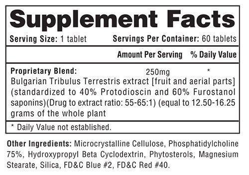 Hi-Tech Pharmaceuticals Tribesterone 60 Tablets|Test Booster|Mass For Life|
