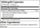 Optimum Nutrition HMB 1000 90 Caps|Amino Acids|Mass For Life|