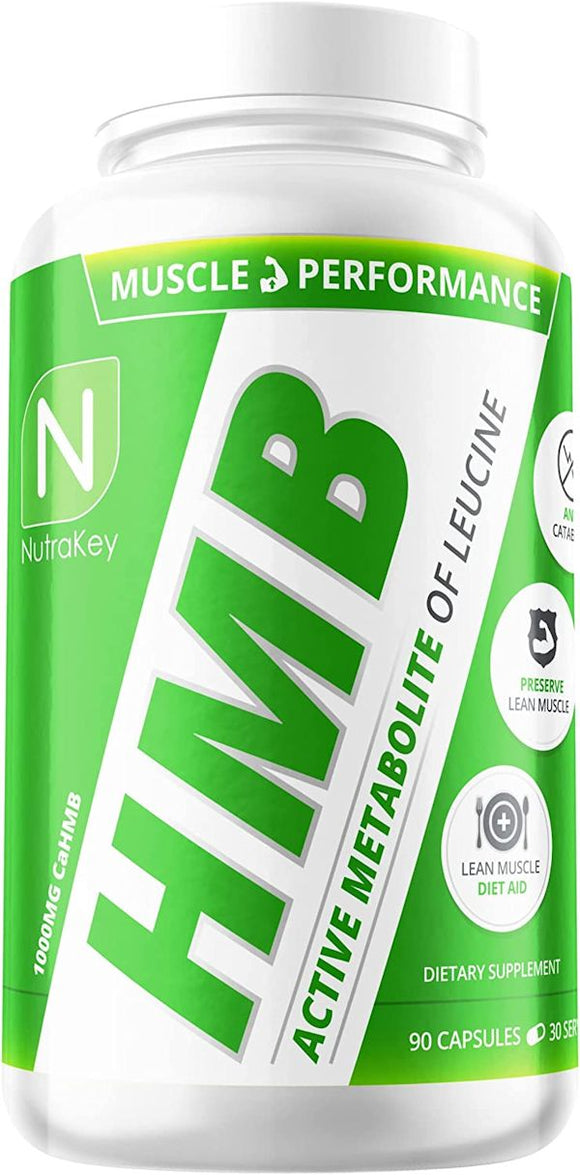 NutraKey HMB 90 Capsules|Amino Acids|Mass For Life|
