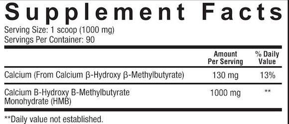 Core Nutritionals HMB Powder 90 servings|Recovery|Mass For Life|