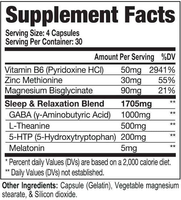 Alpha Prime Supplements  HyperNite sleep label