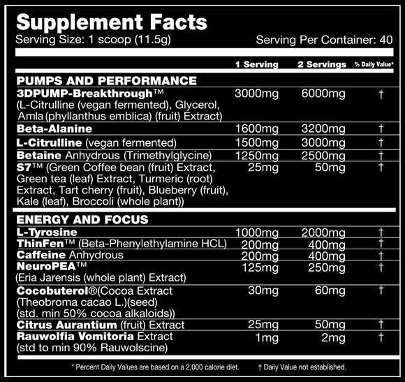 Performax Labs Hypermax Extreme 40 Servings|Pre-Workout|Mass For Life|