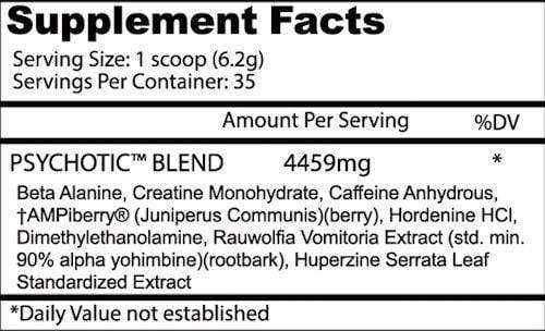 Insane Labz Beta-alanine Insane Labz Psychotic 35 servings