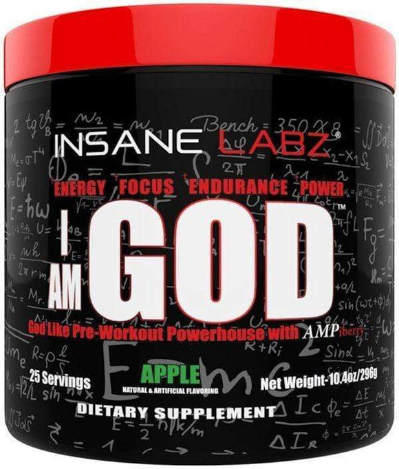Insane Labz I Am God Pre-Workout|Pre-workout|Mass For Life|
