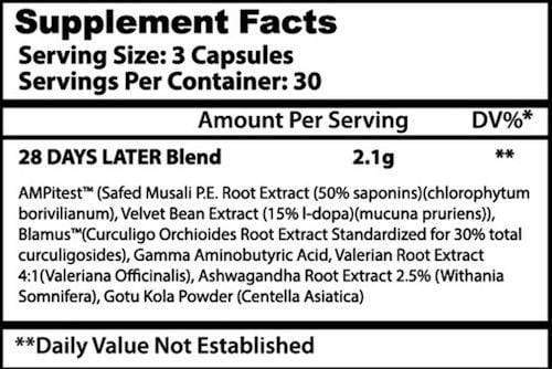 Insane Labz 28 Days Later|Test Booster|Mass For Life|