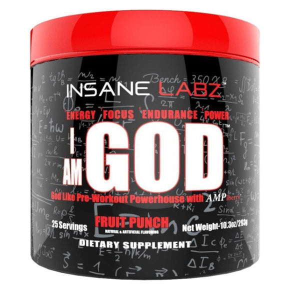 Insane Labz I Am God Pre-Workout|Pre-workout|Mass For Life|