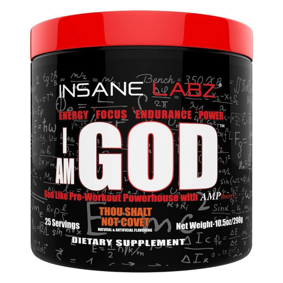 Insane Labz I Am God Pre-Workout|Pre-workout|Mass For Life|