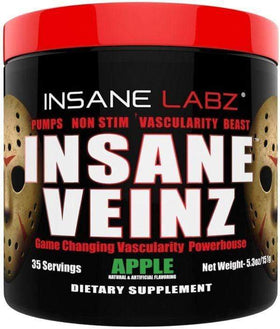 Insane Labz Insane Veinz Pre Workout Non-Stim|Muscle Pumps|Mass For Life|