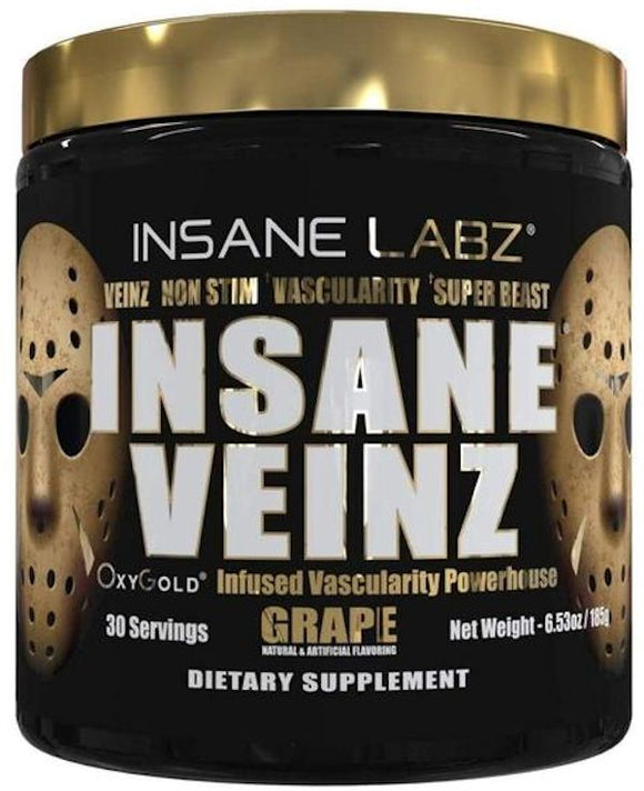 Insane Labz Insane Veinz GOLD 30 servings|Hydromax|Mass For Life|