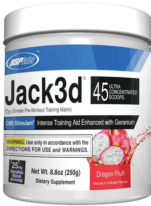 USP Labs Jack3d DHMA pre-workout pumps