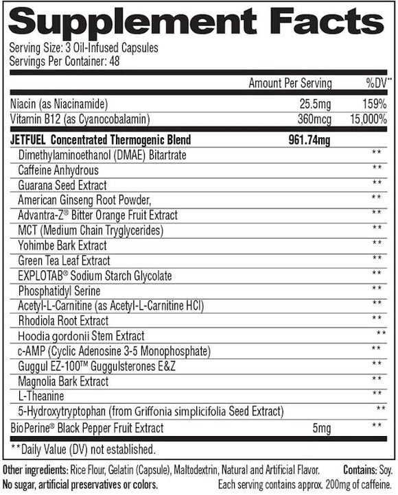 GAT Sport Jetfuel Original 144 ct|Appetite Control|Mass For Life|