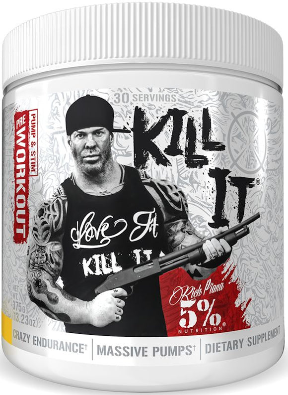 5% Nutrition Kill It Stim Pumps Pre-Workout 30 Servings|Creatine|Mass For Life|