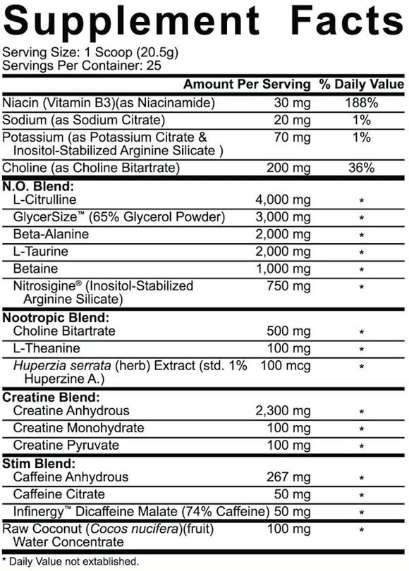 5% Nutrition Kill It Reloaded Pumps Pre-Workout 25 Servings|Creatine|Mass For Life|