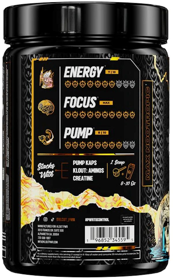 Klout Karma Focus Low Stim Pre-Workout side