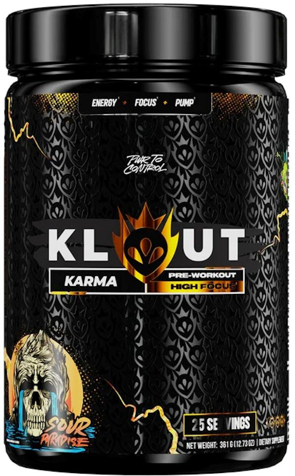 Klout Karma Focus Low Stim Pre-Workout pumps