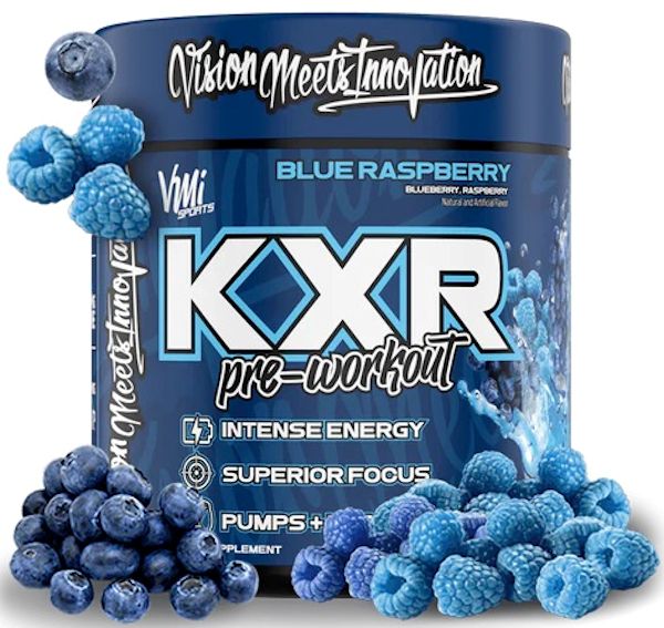 VMI Sports K-XR High Stim Pre-Workout blue