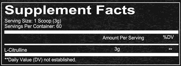 Redcon1 L-Citrulline Muscle Pumps|Citrulline|Mass For Life|