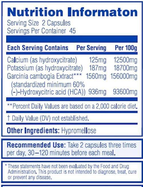 Labrada Garcinia Cambogia 90 Caps|Fat Burner|Mass For Life|