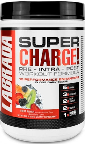 Labrada Super Charge Pre-Workout 25 servings|Muscle Builder|Mass For Life|