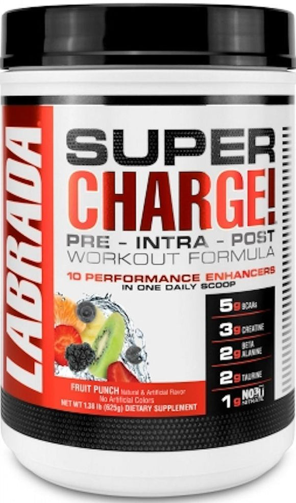 Labrada Super Charge Pre-Workout 25 servings|Muscle Builder|Mass For Life|