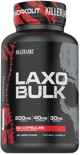 Killer Labz Laxobulk Anabolic Muscle Builder 60 Caps|Muscle Growth|Mass For Life|